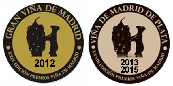 Gran Viña de Madrid añada 2012, Premio Viña de Madrid de Plata añada 2013 y 2015 Viña Jesusa Blanco Bodegas Muñoz Martin
